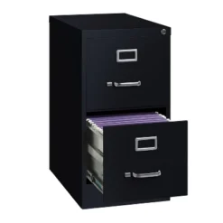 Hirsh 2 Drawer Vertical File Cabinet 22" Black -Furniture Specialty Store GUEST 00443cb3 4ad4 4e8c b010 29ba765a86ec