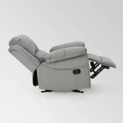 Celestina Microfiber Gliding Recliner Gray - Christopher Knight Home -Furniture Specialty Store GUEST 00751f8c 9dc1 4e12 98c1 7cf199bd0183
