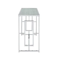 Stagge Glam Rectangle Sofa Table Chrome - HOMES: Inside + Out -Furniture Specialty Store GUEST 007e3534 1cef 4a84 a5e8 29f01119a1c3