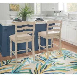 24" Marino Counter Height Barstool Upholstered Seat & Back - Linon -Furniture Specialty Store GUEST 00a18340 d364 4836 b469 3581b2910c11