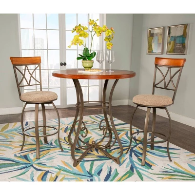 Carter Pub Bar Height Table Metal/Cherry - Powell Company 7 Carter Pub Bar Height Table Metal/Cherry - Powell Company - Image 5