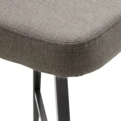 24" Set Of 2 Ragan Metal Fabric Swivel Counter Height Barstools Gray - Inspire Q -Furniture Specialty Store GUEST 00f8c310 6259 471f 9020 20857c088227