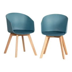 Set Of 2 Flam Dining Chairs With Wooden Legs - South Shore -Furniture Specialty Store GUEST 00fc3e10 40af 4aa0 be30 45c6ac40ab9a