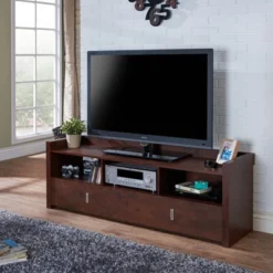 Flatcar Multi Functional Storage TV Stand For TVs Up To 65" Vintage Walnut - HOMES: Inside + Out -Furniture Specialty Store GUEST 011782b8 5bde 4518 96cb 3ab546c6d150