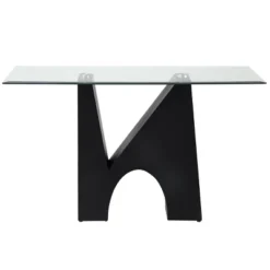 Riverpoint Modern Rectangle Console Table Clear/Black - HOMES: Inside + Out 10 Riverpoint Modern Rectangle Console Table Clear/Black - HOMES: Inside + Out -Furniture Specialty Store GUEST 0132debb 64f2 4e27 8ef0 21bdde86418e