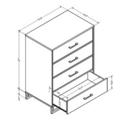 Mixed Material 4 Drawer Dresser - Room Essentials™ -Furniture Specialty Store GUEST 0183eaab ffa6 4b7e b8e1 e252b8eb2e08