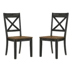 2pk Calton X Shaped Back Dining Chairs - HOMES: Inside + Out -Furniture Specialty Store GUEST 01e2dde1 1b47 4cc1 a319 39a2b20ea46e