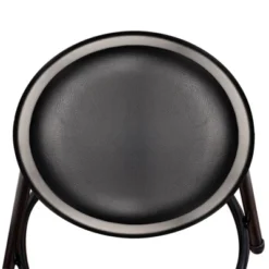 Set Of 2 32"-39" Height Adjustable Heavy Duty Vinyl Padded Steel Accent Barstools With Backrest Black - Hampden Furnishings -Furniture Specialty Store GUEST 0291c359 d75d 43e7 81e8 9a99287391fe