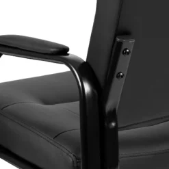 Emma And Oliver Black LeatherSoft Executive Reception Chair - Guest Chair -Furniture Specialty Store GUEST 02ade431 17b3 4005 a12e 1ed7856b6872