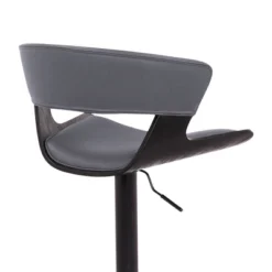 Karine Adjustable Swivel Faux Leather Metal Barstool Gray/Black - Armen Living 16 Karine Adjustable Swivel Faux Leather Metal Barstool Gray/Black - Armen Living -Furniture Specialty Store GUEST 02fe87c9 fc17 4a4c ae88 93db9b8e5cc2