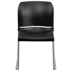 Emma And Oliver Home And Office Guest Chair Black Full Back Contoured Sled Base Stack Chair -Furniture Specialty Store GUEST 0345dea5 6013 4455 b895 37662a5e6ddc