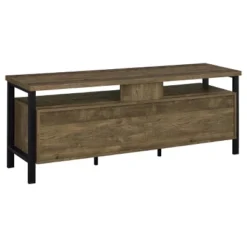 Ruston 2 Drawer TV Stand For TVs Up To 65" - Coaster -Furniture Specialty Store GUEST 03bf17e4 4e4c 4e6b b1aa a470ae4a2f76