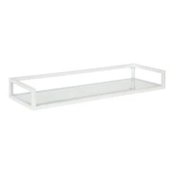 24" X 8" X 3" Blex Metal And Glass Wall Shelf - Kate & Laurel All Things Decor -Furniture Specialty Store GUEST 0401fff5 db74 4e3d 89d6 0d80eb89d7e0