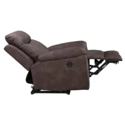 FC Design Modern Power Recliner Chair With USB Charging Port And Pillow Top Arms Palomino Fabric Single Seat Reclining Sofa -Furniture Specialty Store GUEST 042b8c2e 686c 4cfa 9dfc 52bd05e84508