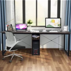 2 Person Computer Desk 79''Large Double Workstation Dual Office Desk W/Storage -Furniture Specialty Store GUEST 0448c5f0 6e44 4d46 855b fbd9555de397