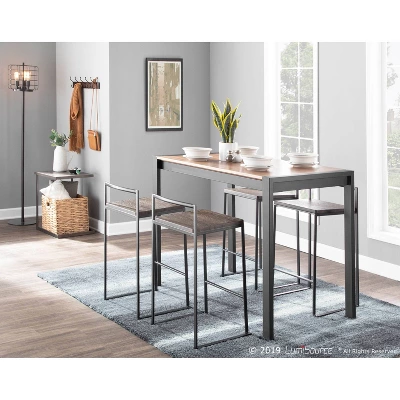 Set Of 2 Fuji Contemporary Stackable Barstools - LumiSource 10 Set Of 2 Fuji Contemporary Stackable Barstools - LumiSource - Image 8