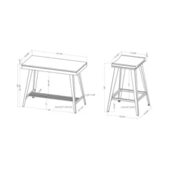 3pc Mycina Counter Height Table Set - HOMES: Inside + Out -Furniture Specialty Store GUEST 052d2ade 6b66 4c3a a56a de1e09b5ea77