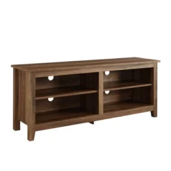 Transitional 4 Cubby Wood Open Storage TV Stand For TVs Up To 65"- Saracina Home -Furniture Specialty Store GUEST 055e3d67 b0c0 466b 95ea 08ad7d4ecdfb