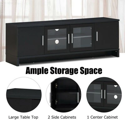Costway TV Stand Media Entertainment Center For TV's Up To 70'' W/ Storage Cabinet 10 Costway TV Stand Media Entertainment Center For TV's Up To 70'' W/ Storage Cabinet - Image 8