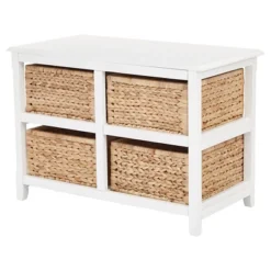 Seabrook Four Double Storage Unit White - OSP Home Furnishings