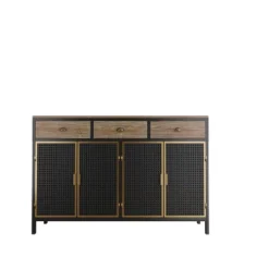 47.64" Freestanding 4 Door Sideboard With 3 Top Drawers, Dark Gray - ModernLuxe -Furniture Specialty Store GUEST 05e18e06 82a3 4856 bc13 1e0c0a0f276d