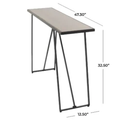 Rustic Metal Console Table Dark Black - Olivia & May -Furniture Specialty Store GUEST 062dd5ff 2259 43d1 9a97 9d8d69fd07f6