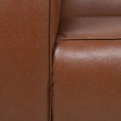 Goyette Contemporary Faux Leather Club Chair Cognac Brown/Dark Walnut - Christopher Knight Home -Furniture Specialty Store GUEST 06551191 74fe 4a9e 8331 da0dd00a489a
