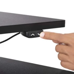 Techtonic Electric 3 Arm Monitor Mount Standing Desk - Sit To Stand Desk Converter With Keyboard Tray – Black – Stand Steady -Furniture Specialty Store GUEST 065cc070 127d 478e 9b49 98e6e5a87516