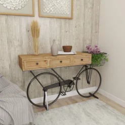 Farmhouse Metal Console Table Red - Olivia & May -Furniture Specialty Store GUEST 0665f288 d81a 44f9 8705 adb2bd847f22