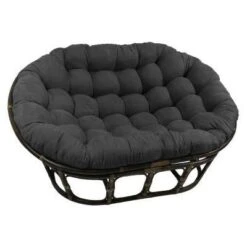 63"x45" Double Papasan With Micro Suede Cushion - International Caravan -Furniture Specialty Store GUEST 0681215e bef4 40fe 8c6e 1884cf08bbc7