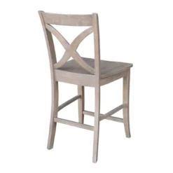 24" Vinyard Counter Height Barstool Washed Gray/Taupe - International Concepts -Furniture Specialty Store GUEST 06be97a3 f521 4612 b002 6127c33c6093