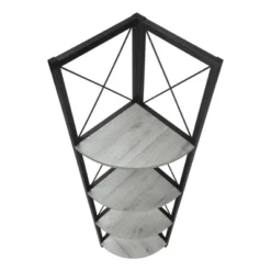 59.25" 4 Tier Mix Material X Design Etagere Bookcase - EveryRoom -Furniture Specialty Store GUEST 071774fb b73b 48c3 95a4 f77b9fbec929