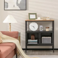 Costway Kitchen Server Buffet Sideboard Storage Cabinet Cupboard With 2 Doors & Open Shelf -Furniture Specialty Store GUEST 0784ddcf f33f 4c6e 87a9 0ee8796fe429