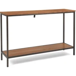 Nolan 2 Tier Console Table Brown - ClickDecor