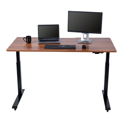 Stand Up Desk Store Electric Adjustable Height Standing Desk With Locking Casters And Furniture Feet 4 Stand Up Desk Store Electric Adjustable Height Standing Desk With Locking Casters And Furniture Feet - Image 2