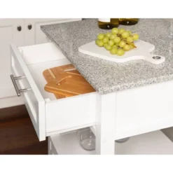 Mitchell Kitchen Cart Granite Top - Linon -Furniture Specialty Store GUEST 0888289e 4f71 44d7 8189 a3bf89c915df