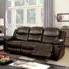 Orvis Bonded Leather Reclining Sofa Brown - HOMES: Inside + Out -Furniture Specialty Store GUEST 089a7399 63e1 4304 9374 dfd23a32f03c