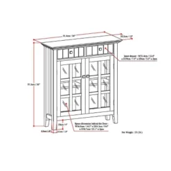 Normandy Solid Wood Entryway Storage Cabinet - Wyndenhall -Furniture Specialty Store GUEST 0973b1f0 b8e2 4c00 b204 b6d580e3f6cf