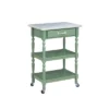 Carolina Kitchen Cart With Stainless Steel Top Green - Boraam -Furniture Specialty Store GUEST 0a225d7d 8112 4114 818e 1332087fbd09