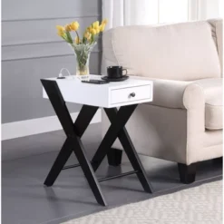 Fierce Side Table With USB Charging Dock - Acme Furniture -Furniture Specialty Store GUEST 0a43b125 d108 4fda 8095 439be87c9032