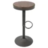 Set Of 2 Dakota Adjustable Industrial Barstools - LumiSource