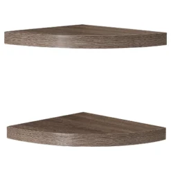 (Set Of 2) 11.5" X 1.5" Radial Floating Corner Shelves - Danya B. -Furniture Specialty Store GUEST 0c4549d3 82c5 43fc bccd 0d936b82075b