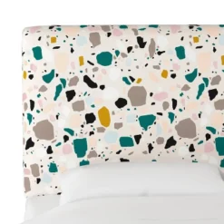 Olivia Upholstered Headboard Terrazzo Emerald Ochre - Cloth & Company -Furniture Specialty Store GUEST 0cc68c84 f6ea 4045 ad68 1780bb478761