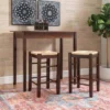 3pc Counter Height Table Dining Sets Wood/Brown - Linon -Furniture Specialty Store GUEST 0ce628f3 2407 4f18 8b54 a9975c76f301