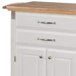 Small Dolly Madison Kitchen Cart With Natural Top Off White - Homestyles -Furniture Specialty Store GUEST 0cf37408 205d 4eb5 b72a f1cabff6f281