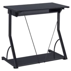 Alastair Computer Desk With Keyboard Tray And Storage Shelf Black - Coaster -Furniture Specialty Store GUEST 0cfdca2b 2f93 4b82 9917 6390be137a4b