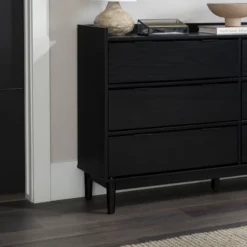 Mid-Century Modern Solid Wood 6 Drawer Double Dresser - Saracina Home -Furniture Specialty Store GUEST 0d3deb4d 8597 4f72 8143 ca6f1c61edb4