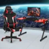 Costway Gaming Desk & Chair Set Z-Shaped Racing Style Desk With Massage Swivel Gaming Chair -Furniture Specialty Store GUEST 0d632a0b 0fab 451c 817c d1d7bb3a19f6