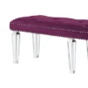 60" Varian Mirrored Bench Burgundy Velvet - Acme Furniture -Furniture Specialty Store GUEST 0d701ad4 0a43 40a2 87ac 80c54d04f04a