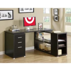 Wood L Shaped Computer Desk With Drawers - EveryRoom -Furniture Specialty Store GUEST 0e202db6 fcda 4205 9382 62acb5f87441